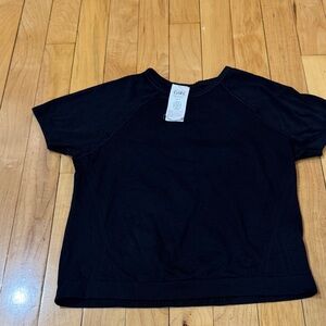 Athleta Black Short Sleeve Girls Tee